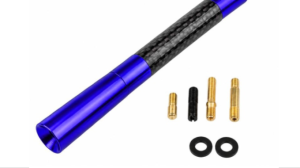 Antena Deportiva Universal Sparco Azul Aluminio Y Carbono 12cm