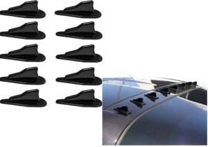 Kit Antena De Techo X10 Generadores De Vortice - Negro Piano