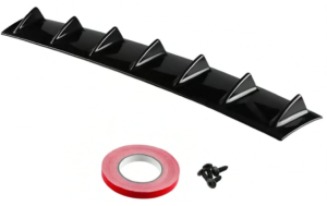 Difusor De Bumper Trasero Clasico 85cm - 7 Branqueas Negro Piano