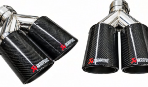 Puntera Doble Akrapovic Fibra De Carbono 25cm