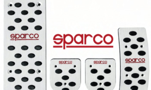 Pedales MecÃ¡nicos Con DescansapiÃ©s MT Sparco Rojo (4 Piezas)