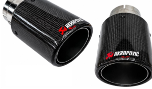 Puntera Akrapovic Fibra De Carbono Real Interior Cromado 18cm