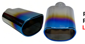 Puntera De Exhosto Cola De Pato Tornasol Azul 21cm