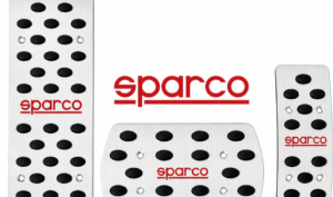 Pedales AutomÃ¡ticos Con DescansapiÃ©s AT Sparco Rojo (3 Piezas)
