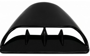 Simulador Toma De Aire Para Capot Scoop 32x36 CM - Negro Piano
