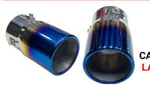 Puntera De Exhosto Sencilla Mediana Punta CamaleÃ³n / Azul 15cm