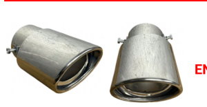 Puntera De Exhosto PequeÃ±a Acero Inoxidable 13cm