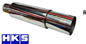 Resonador De Exhosto HKS Cuerpo Recto Punta Cromada Universal 45cm