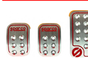 Pedales MecÃ¡nicos Sparco 3 Piezas Aluminio / Rojo