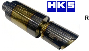 Resonador De Exhosto HKS Humo / Dorado Universal 39cm