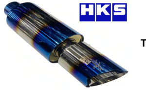 Resonador De Exhosto HKS Tornasol Azul Universal 39cm