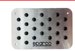 Taconera MetÃ¡lica Para Tapete Sparco Con Letras Negras
